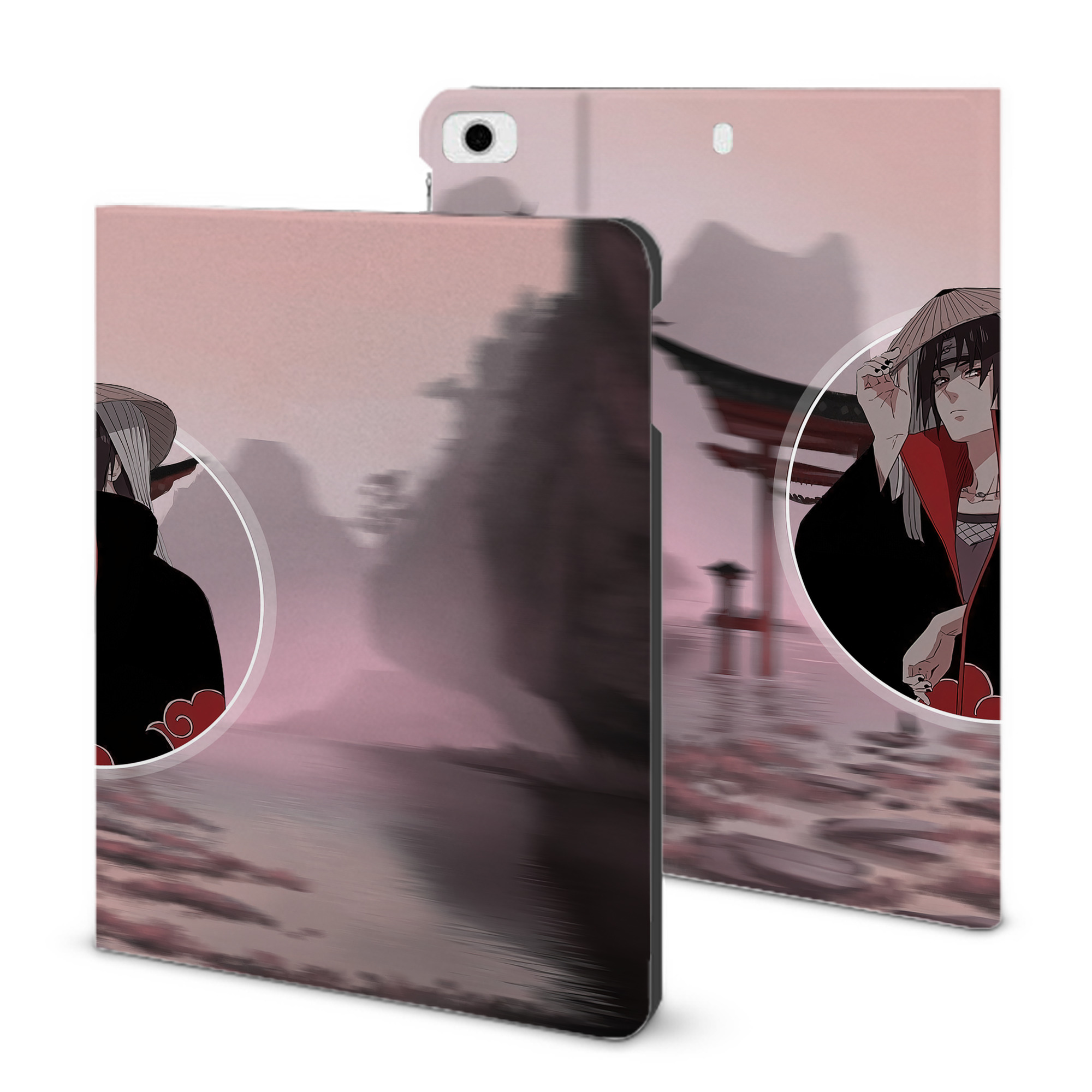 （画像用） NARUTO -ナルト- NARUTO -ナルト- 疾風伝 IPad ケース ブック型 PUレザー TPU 耐衝撃 軽量 薄型 ペン収納なし 全面保護 IPad 各モデル対応